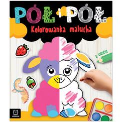 Aksjomat Pół i pół. Kolorowanka malucha z owcą KS1131