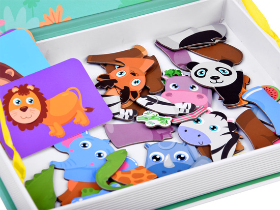 Magnetic puzzle book ANIMALS ZOO ZA3768
