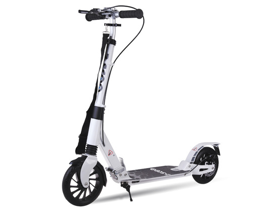 Large foldable city scooter with shock absorber and brakes up to 100kg SP0785