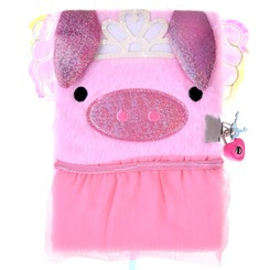 Secret diary notebook with a cute pink Pig ZA4821