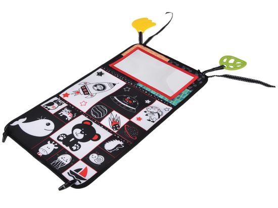 Foldable sensory toy with mirror + contrast book ZA5829