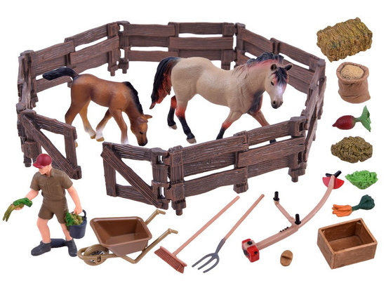 ANIMALS SERIES FARM Large set of animals FARM Figures HORSES ZA2991