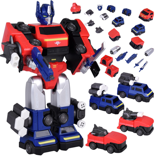 Zabawka Robot Magnetyczny Transformer 2w1– duża figurka – akcesoria ZA6009