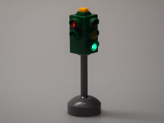 Traffic lights with sound and light + 2 road signs ZA5845