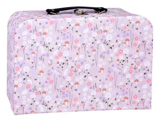 FLOWER Dollhouse in a lockable suitcase + wooden furniture ZA5930