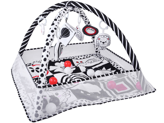 Contrasting educational mat playpen + balls rustling book ZA5826