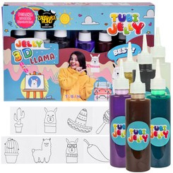Tuban creative set Tubi Jelly Lama 6 colors 3D gel figures ZA4982