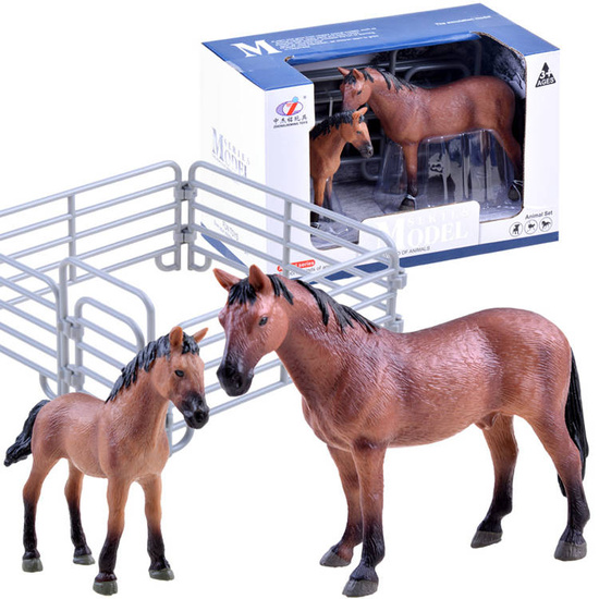 ANIMALS FARM SERIES Set of figurines "Horse and foal" HORSES COLLECTION ZA3391