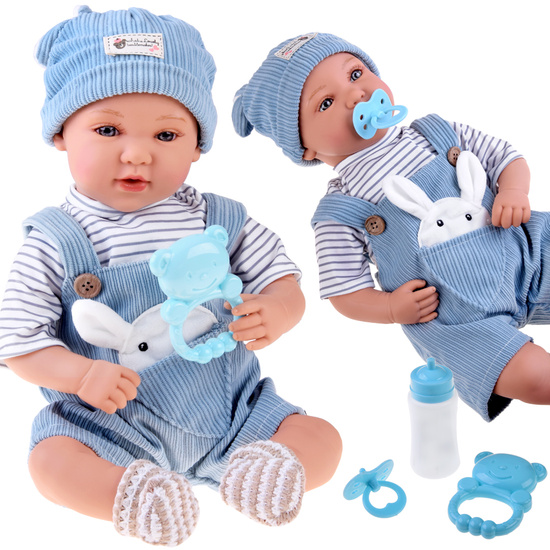 Interactive BOBAS doll 46cm - in blue shorts + accessories ZA5835
