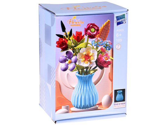 Technical blocks SERIES: Bouquet of 8 wildflowers in a vase 691 pieces ZA5892