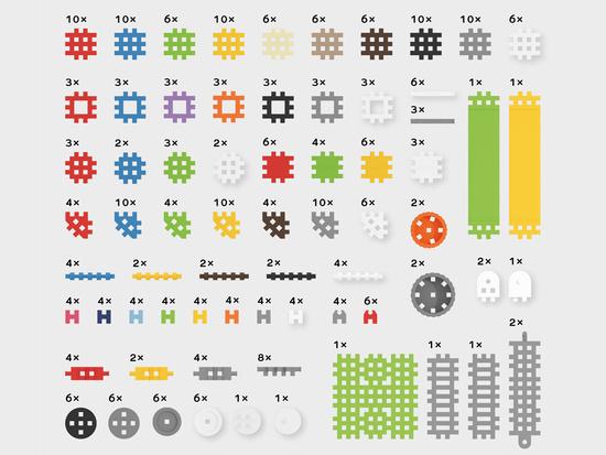 Waffle blocks mini Konstruktor Expert 301 pcs ZA4896