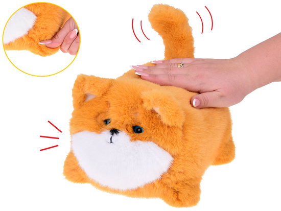 Interactive ginger dog PULPET - barks and moves his eyes records voice + bottle ZA5479