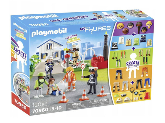 Playmobil My Figures rescue action figures for blocks 120 pieces ZA 5433