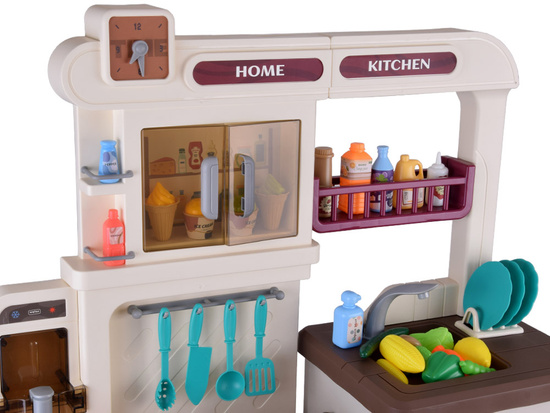 interactive brown kitchen for children + effects: light and sound pair ZA5766
