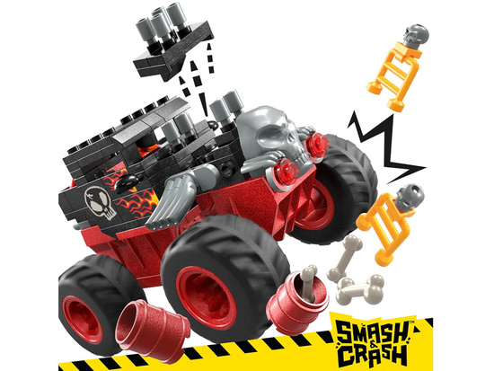 Hot Wheels Monster truck stunt blocks 151ele car + ramp ZA5996