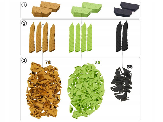 Alexander Creative set Origami 3D TURTLES 2346
