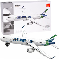Construction blocks Jetliner 320 passenger model airplane 133 pieces ZA5678