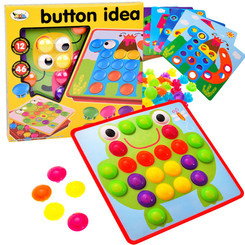 Creative Montessori mosaic button puzzle - pin pictures ZA1706