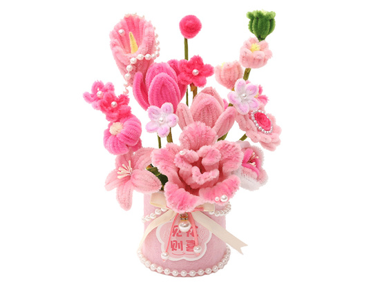 DIY Creative Kit Create Fabric FLOWERS in a Handmade Vase ZA5866