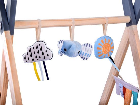Wooden Baby Gym Educational Play Mat for Infants ZA5882