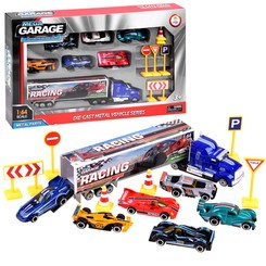 Metal cars A set of springs + signs ZA4005