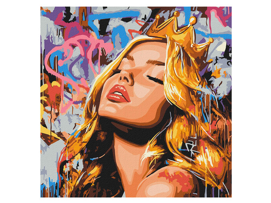 Malowanie po numerach 40 x 40 cm KHO8603 Nowoczesna Śpiąca Królewna AP0103