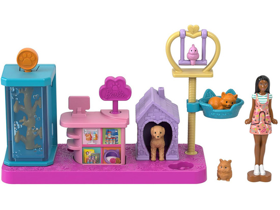 Mattel Mini Barbie Land Veterinarian Doll + Pets and Accessories ZA6041 A
