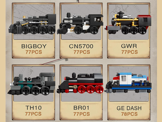 MINITRAIN construction blocks - various models from the series: mini train ZA5759