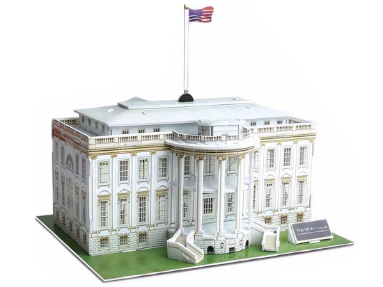 3D puzzle white house of the famous buildings ZA2529