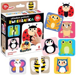 CzuCzu I put the halves of the animals puzzle 18+ ZA4045