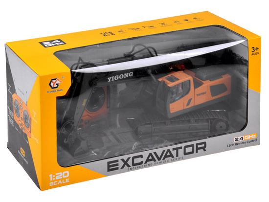 Excavator on crawlers controlled by remote control RC0599