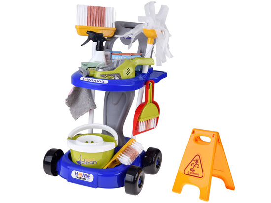 Children's cleaning set - trolley with accessories and vacuum cleaner ZA5873