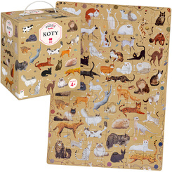 CzuCzu Puzzlove Large puzzle CATS 60 pieces ZA5618