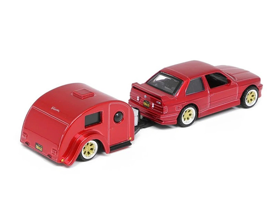 Maisto Licencjonowane Auto Metalowe BMW M3 1988 Przyczepa kempingowa ZA5967