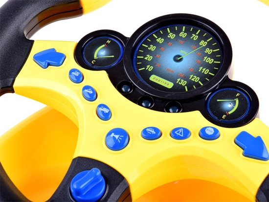 STEERING WHEEL Interactive toy Sound + light Vehicle sounds ZA3347