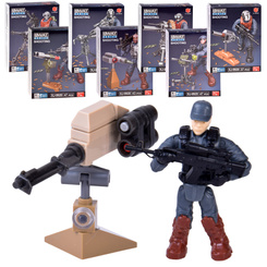 SWAT policeman blocks, movable figure, soldier, model to assemble ZA5724