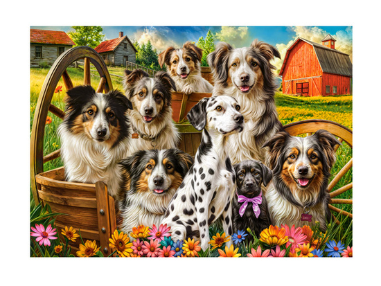 Puzzle 260-elementów  Happy Dogs In The Countryside B-27699-1 