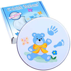 Baby's imprint on the handle, souvenir + clay ZA4025 NI