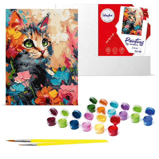 Paint by number kit 30x40cm KHO6598 Fluffy cat AP0094