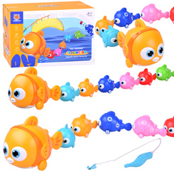 Interactive FISH FAMILY Set + fishing rod and magnet fishing ZA6016