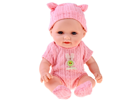 Adorable BOBAS doll 26 cm - light and mobile in a sleepsuit with a hat ZA5831