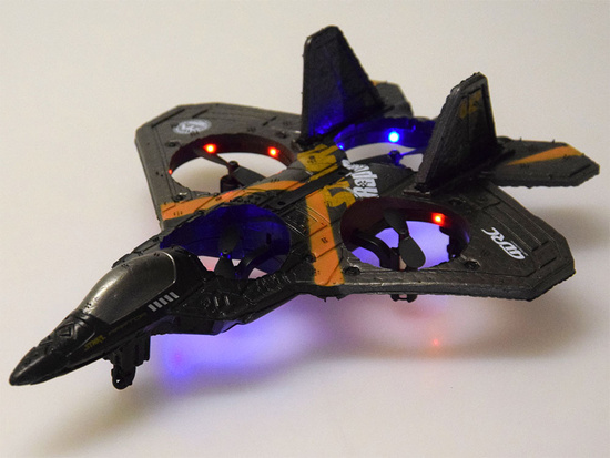 Remote Controlled Fighter Drone Raptor Light Quadcopter RC0726 NI
