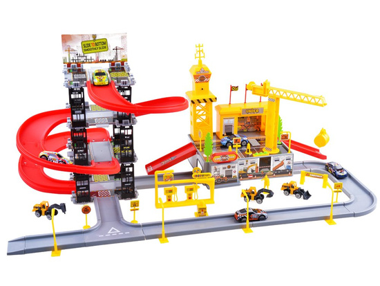 2-in-1 set Parking, construction site of the excavator car ZA3206