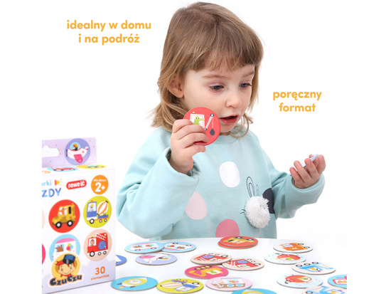 CzuCzu Memorki Pojazdy dla dzieci 2+ 30 elementów  ZA5142