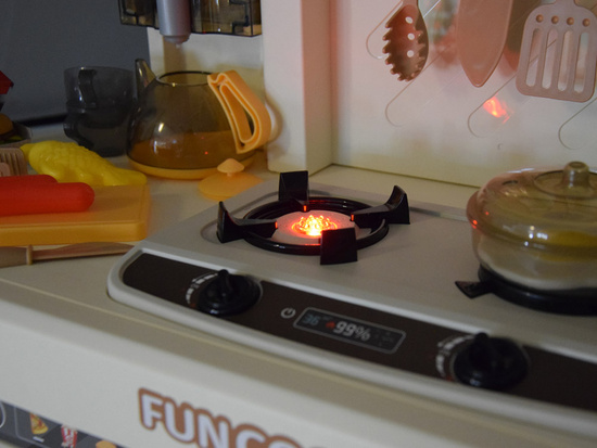 Interactive bright kitchen for children + effects: light and sound pair ZA5766