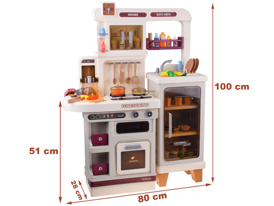 Interactive bright kitchen for children + effects: light and sound pair ZA5766