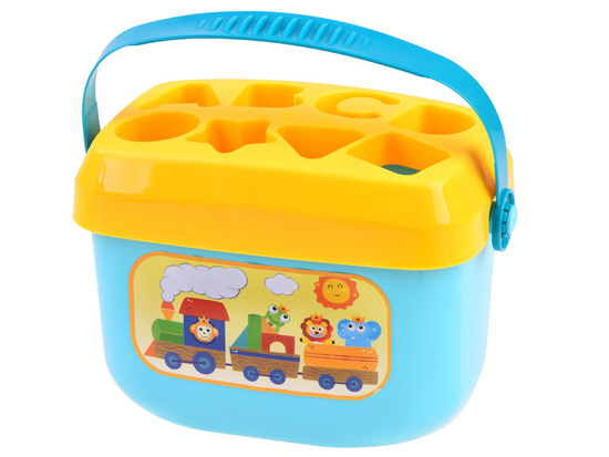 Educational set Bucket blocks letters SORTER 16pcs ZA3803