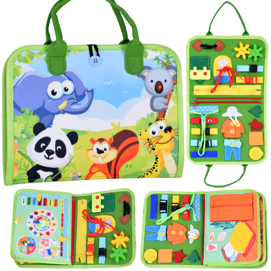 Montessori clock ZA6022 educational manipulative book