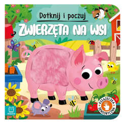 Aksjomat Dotknij i poczuj Zwierzęta na wsi Książeczka sensoryczna KS0907