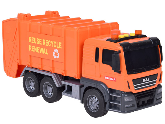 Garbage Truck with Bins and Sound Educational Fun for Children ZA5228